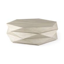 Load image into Gallery viewer, Solid Wood Hexagon Lift Top Coffee Table - Natural