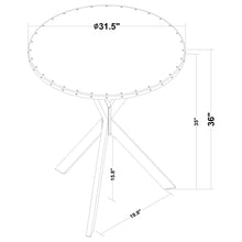 Load image into Gallery viewer, Fitz - Round Bistro Bar Table With X Base - Silver