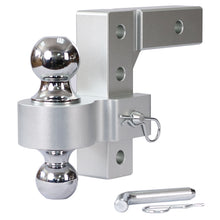 Load image into Gallery viewer, Alu - Adjustable Trailer Drop Hitch With 2" Receiver, 6" Adjustable - Silver