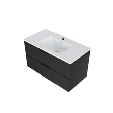Load image into Gallery viewer, Modern Wall Mounted Floating Bathroom Vanity With Sink And Drawers