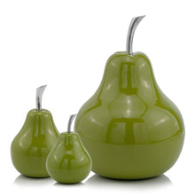 Load image into Gallery viewer, Decorative Pear Tabletop Sculpture (354657) - Green