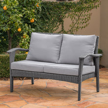 Load image into Gallery viewer, Honolulu - Loveseat - Gray / Silver