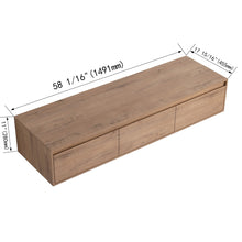 Load image into Gallery viewer, Modern Minimalist Bathroom Cabinet With Soft Close Drawers And Floating Mounting Design