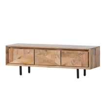 Load image into Gallery viewer, TV Stand With 3 Cabinets For TVs Up To 59" - Natural