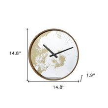 Load image into Gallery viewer, Modern Round Wall Clock - Gold / White