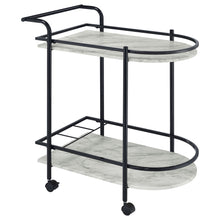 Load image into Gallery viewer, Serving Cart With Wine Rack