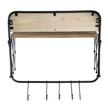 Load image into Gallery viewer, Laundry Rack With Accordion Design - Brown / Black - Black Brown
