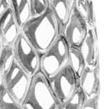 Load image into Gallery viewer, Twigs Cylinder Floor Vase (354632) - Silver