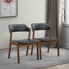 Load image into Gallery viewer, Enzo - Dining Chair (Set of 2) - Black / Brown