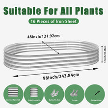 Load image into Gallery viewer, Heavy Duty Galvanized Raised Garden Bed Kit For Vegetables, Flowers & Herbs