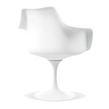 Load image into Gallery viewer, Upholstered Faux Leather Dining Arm Chair - Red / White
