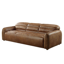 Load image into Gallery viewer, Top Grain Leather Sofa With Black Legs - Dark Brown