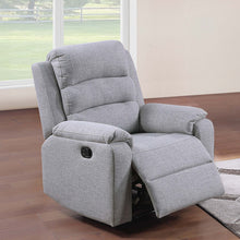 Load image into Gallery viewer, 1 Piece Manual Recliner With Padded Seat And Backrest - Gray