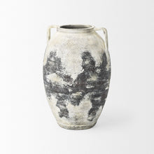Load image into Gallery viewer, Ombre Amphora Floor Vase (729959) - Black / White