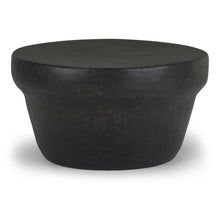 Load image into Gallery viewer, 18" Metal Round Drum End Table - Bronze