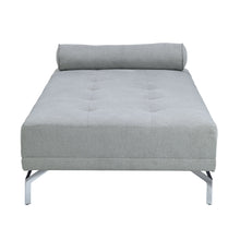Load image into Gallery viewer, Quenti - Velvet Sofa Bed With Pillow - Gray