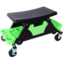 Load image into Gallery viewer, Heavy Duty Mechanic Stool With Tool Storage 300 Lbs Capacity Hdpe - Green