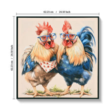 Load image into Gallery viewer, Rooster, Chicken Pictures Wall Decor For Home Decor - Yellow / Red