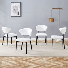 Load image into Gallery viewer, Minimalist Ergonomic Dining Chair With Curved Backres (Set of 4)
