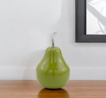 Load image into Gallery viewer, Decorative Pear Tabletop Sculpture (373757) - Green
