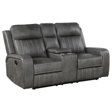 Load image into Gallery viewer, Forrest - Motion Reclining Loveseat With Console - Gray