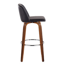 Load image into Gallery viewer, Toriano - Mid Century Modern Fixed Height, Barstool With Swivel With Round Footrest (Set of 2)