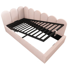 Load image into Gallery viewer, Upholstered Daybed With Metal Slatted Base