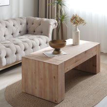 Load image into Gallery viewer, Modern Farmhouse Living Room Block Leg Coffee Table