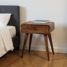 Load image into Gallery viewer, 22" Solid Wood One Drawer Nightstand - Chestnut