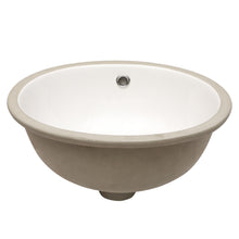 Load image into Gallery viewer, Elegant Ceramic Oval Undermount Bathroom Sink With Overflow