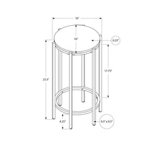 Load image into Gallery viewer, Round Accent Table For Living Room - Black