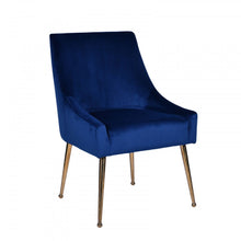 Load image into Gallery viewer, Dining Chairs (Set of 2) - Blue / Gold