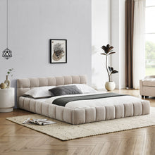 Load image into Gallery viewer, Modern Platform Bed Frame With Thick Fabric