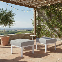 Load image into Gallery viewer, Patio Ottomans With Cushions, All-Weather Footrests (Set of 2)