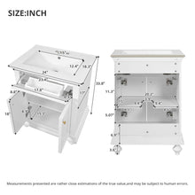 Load image into Gallery viewer, Modern Bathroom Vanity With Tip-Out Drawer And Soft-Close Hinges