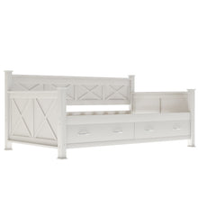 Load image into Gallery viewer, Modern Daybed With 2 Large Drawers, X Shaped Frame