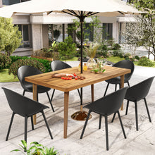 Load image into Gallery viewer, Gable Janiyah - 7 Pieces Outdoor Dining Set