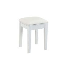 Load image into Gallery viewer, Wood Mirrored Five Drawer Vanity Table - White