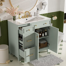 Load image into Gallery viewer, Bathroom Vanity With Sink, Soft Close Doors, Adjustable Shelves