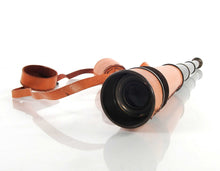 Load image into Gallery viewer, Leather Handheld Telescope - Rust / Brass
