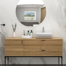 Load image into Gallery viewer, Rectangular Vessel Bathroom Sink, Modern - White