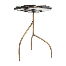 Load image into Gallery viewer, 23" Iron Pedestal End Table - Brown