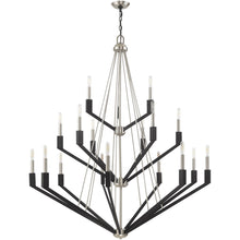 Load image into Gallery viewer, 52" Multi Light Dimmable Chandelier With Shades - Nickel