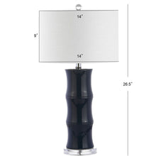 Load image into Gallery viewer, 27" Novelty Table Lamp LED With Drum Shade - Navy Blue