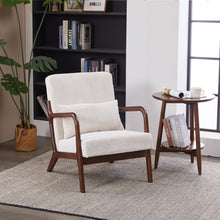 Load image into Gallery viewer, Accent Chair With Pillow And Wood Frame