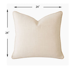 Load image into Gallery viewer, Homey Cozy - Throw Pillow With Decorative Stitching - Ivory