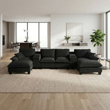 Load image into Gallery viewer, Modular Cloud Couch Sofa With Cup Holders & Storage, USB Port