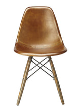 Load image into Gallery viewer, Faux Leather Side Chair - Brown / Copper