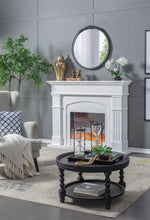 Load image into Gallery viewer, Round Hand Carved Rose Antique Mirror Frame, Wall Mirror For Live Space