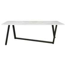Load image into Gallery viewer, Vesper - Dining Rectangular Table - White Marble